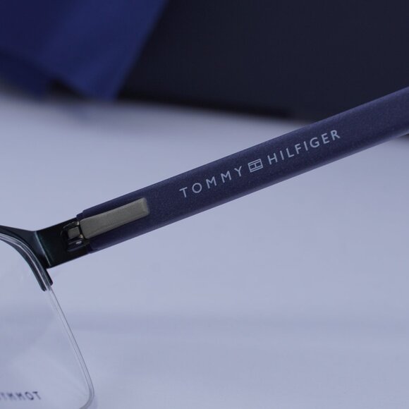 Tommy Hilfiger TH1528 0PJP 00 Rectangle Eyeglasses – Blue 56mm - Picture 8 of 12